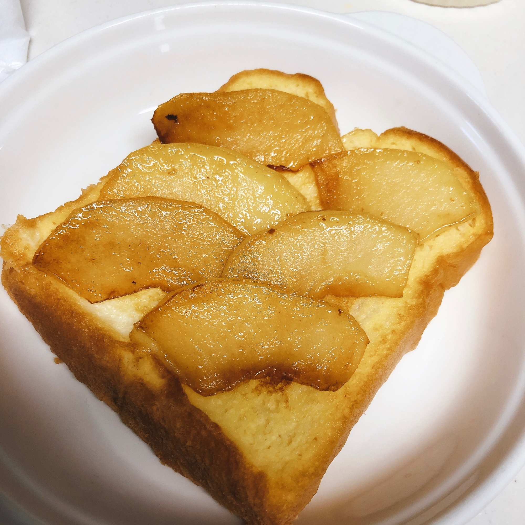フレンチトースト♡焼きリンゴのせ