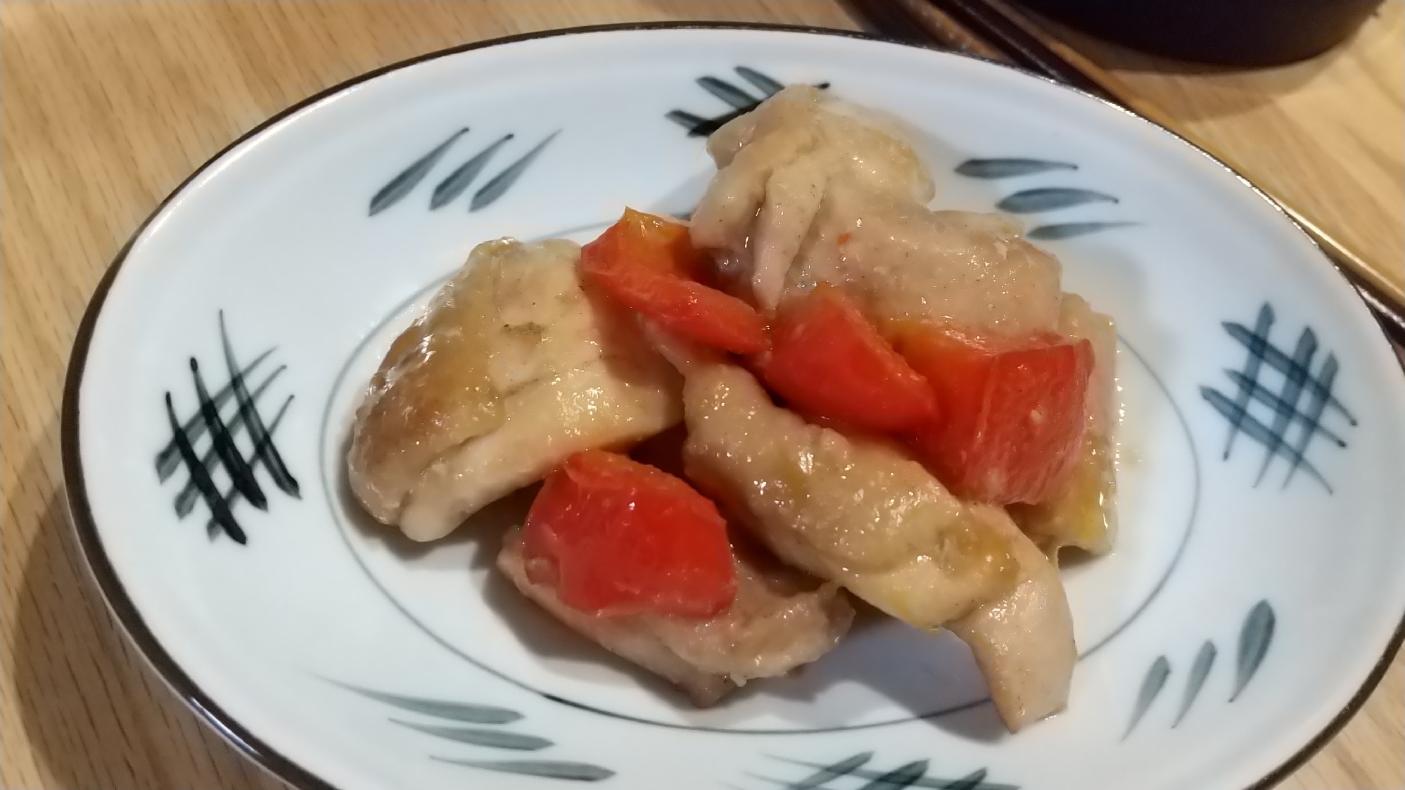 鶏モモ肉とパプリカの炒め煮