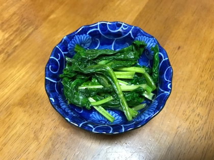 レンジでチンするほうれん草のソテー