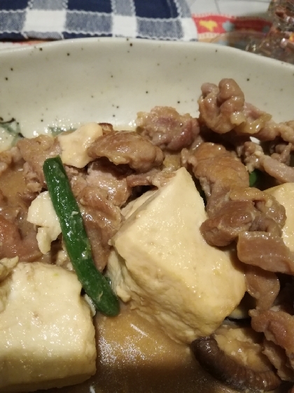 豚肉と豆腐の炒め物