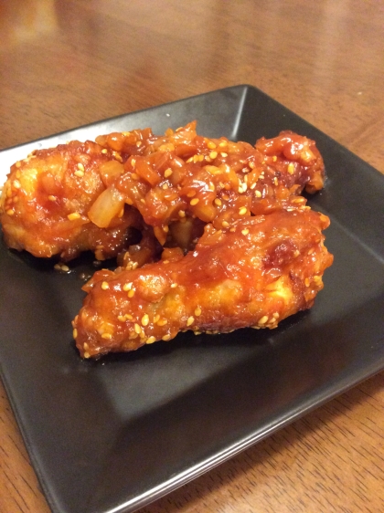 フライパンひとつで甘辛ヤンニョムチキン＆トッポギ