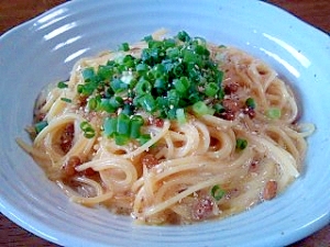 １０分でできる！簡単★納豆パスタ