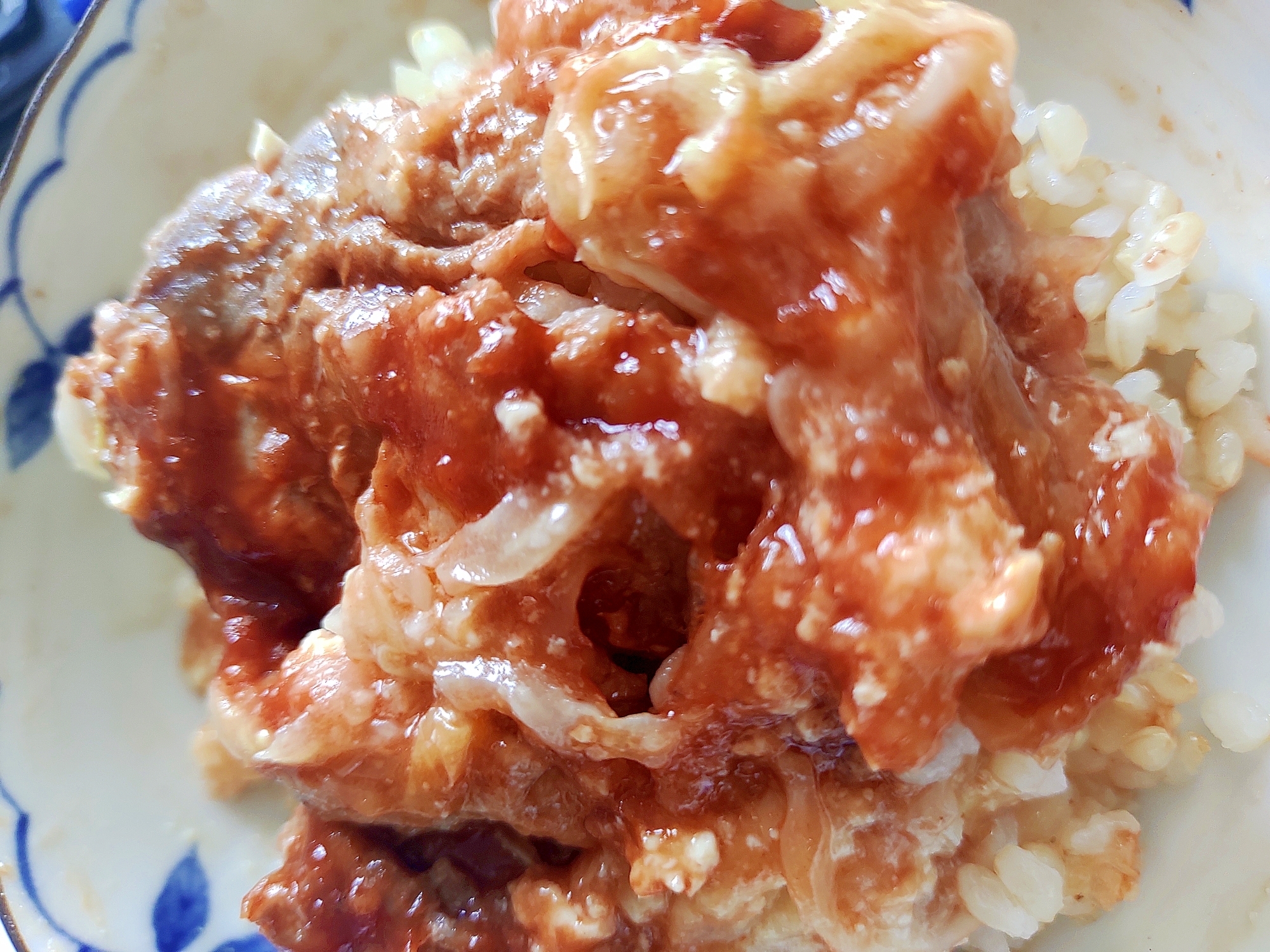 ポークケチャップ丼