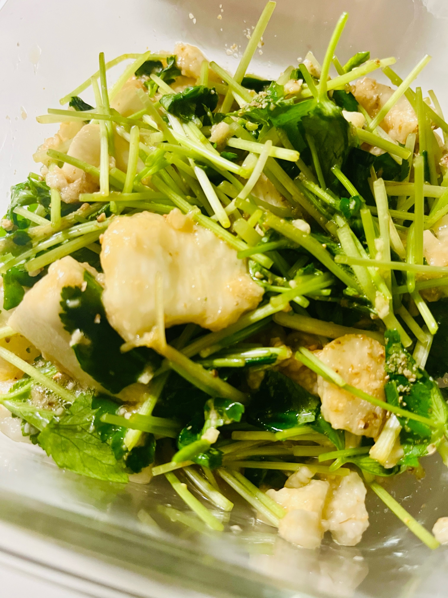 長芋と三葉の和え物