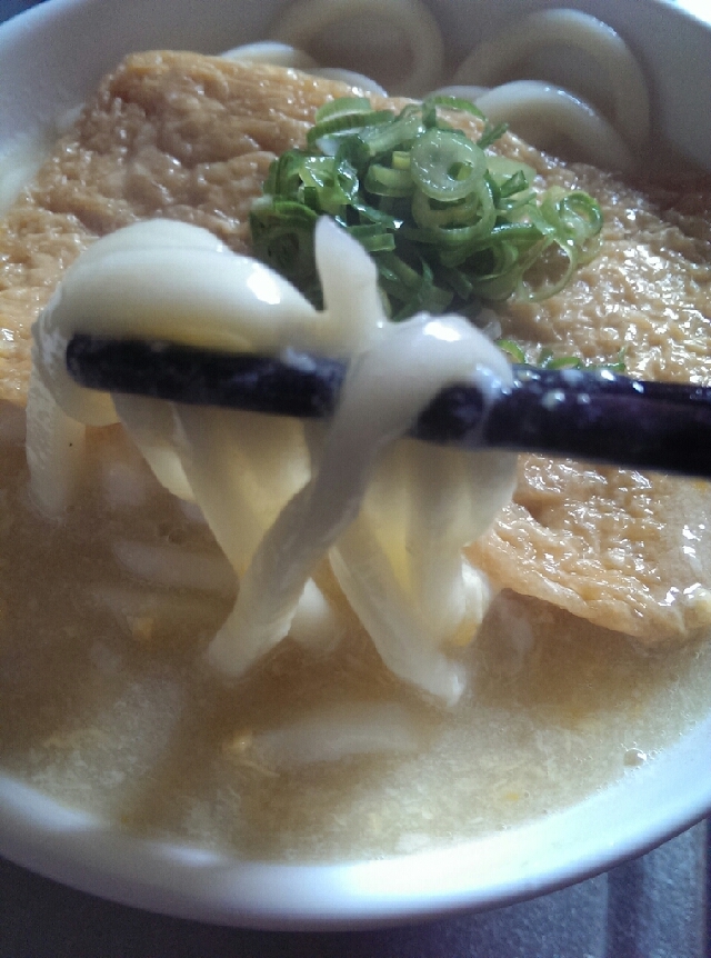 きつねうどんの卵とじ♪とろみつゆ