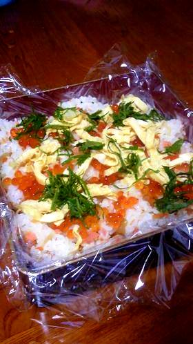 【秋の味覚レシピ2010】秋鮭の簡単豪華ちらし寿司