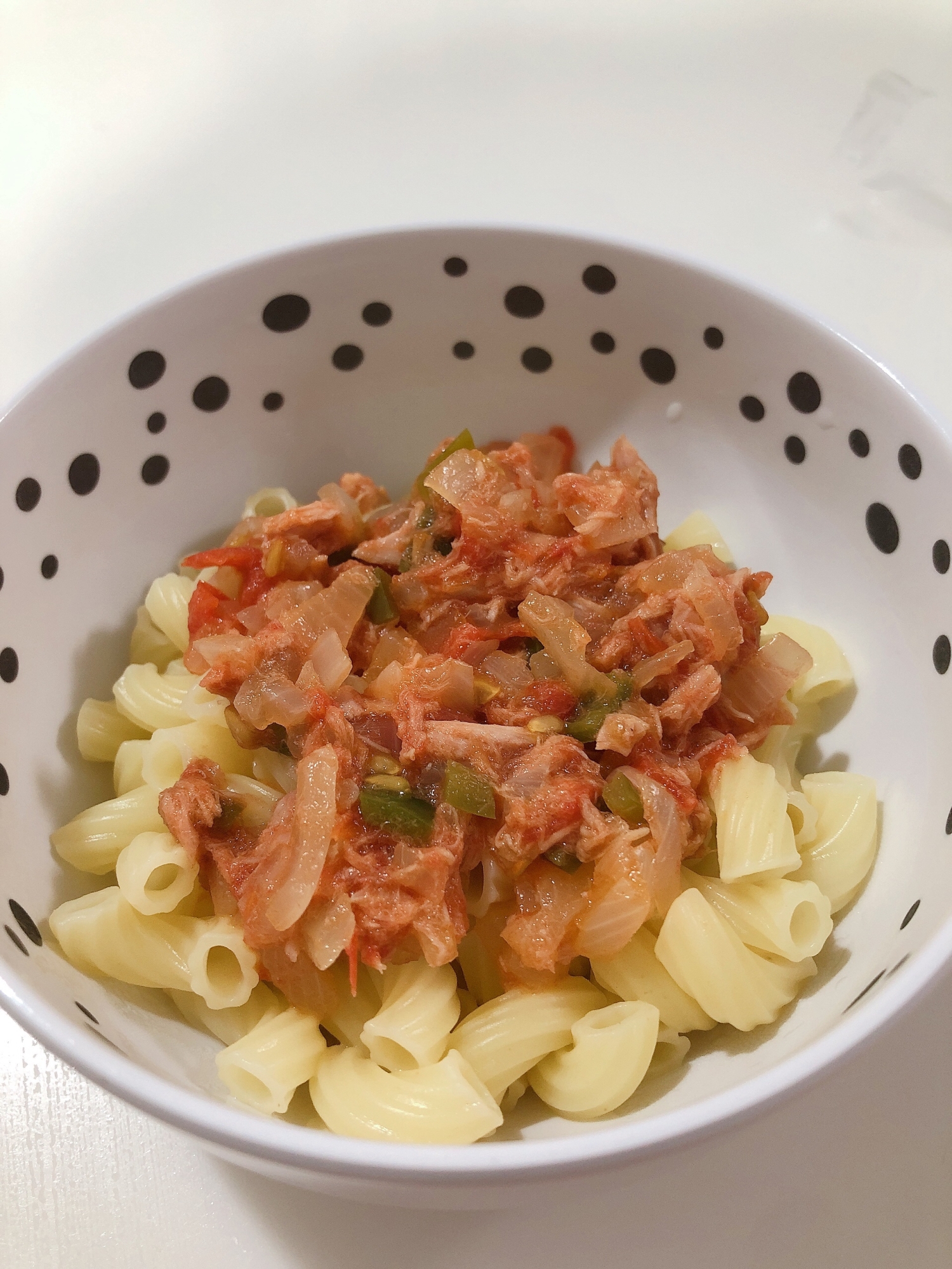 離乳食後期　トマトとツナのパスタ