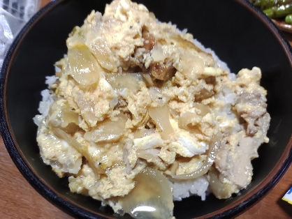 円やかな豆乳入り親子丼(*^^*)