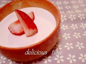 いちごのレアチーズ。
