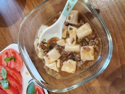 市販の麻婆豆腐のタレを゙使うピリ辛麻婆豆腐
