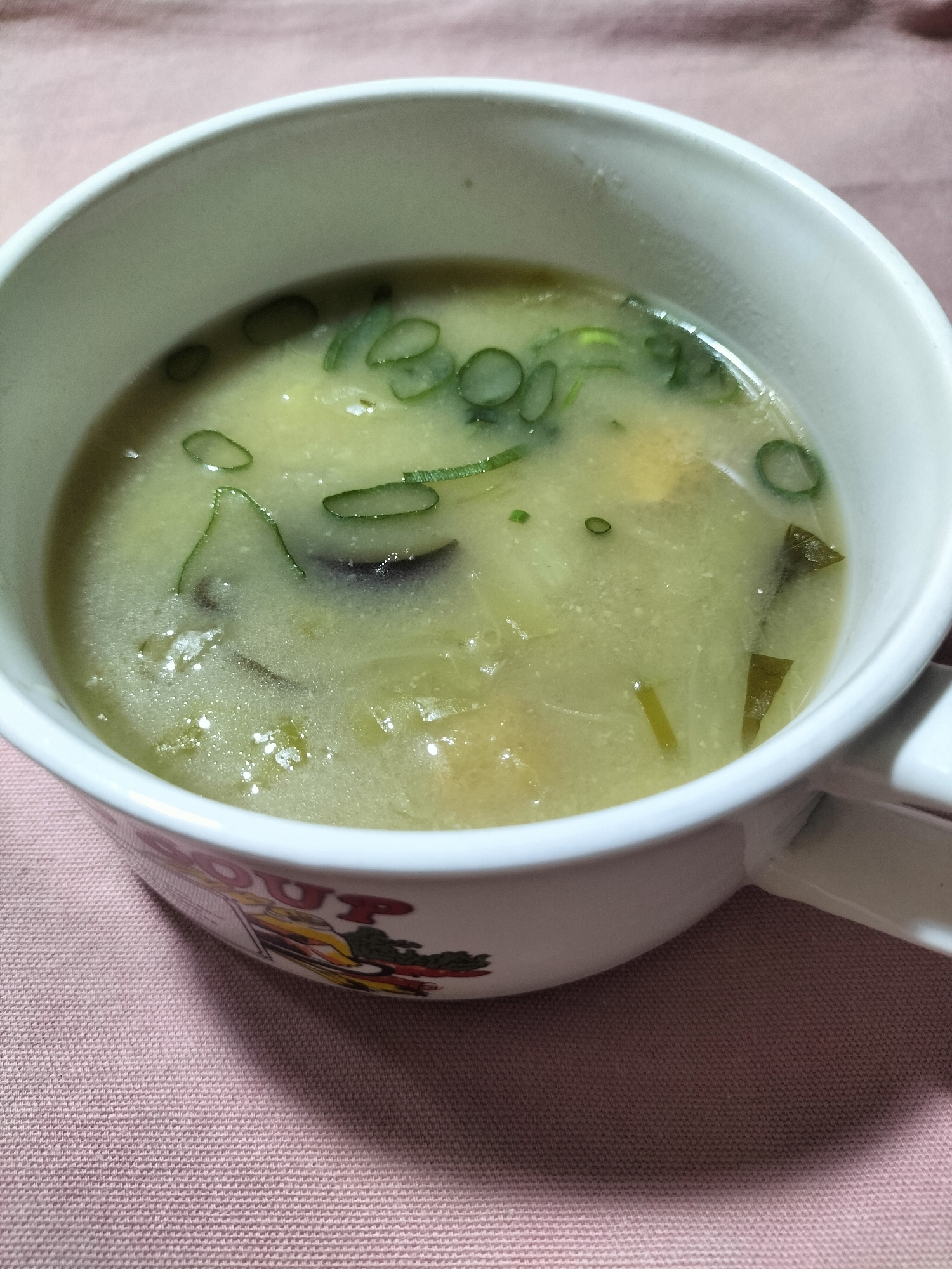 茄子と白菜と油揚げ入り味噌汁