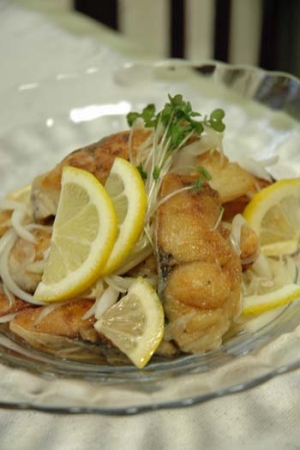 ノルウェー塩サバの レモンマリネ レシピ 作り方 By Kuma 楽天レシピ