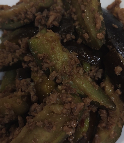 なすとひき肉のあんかけ