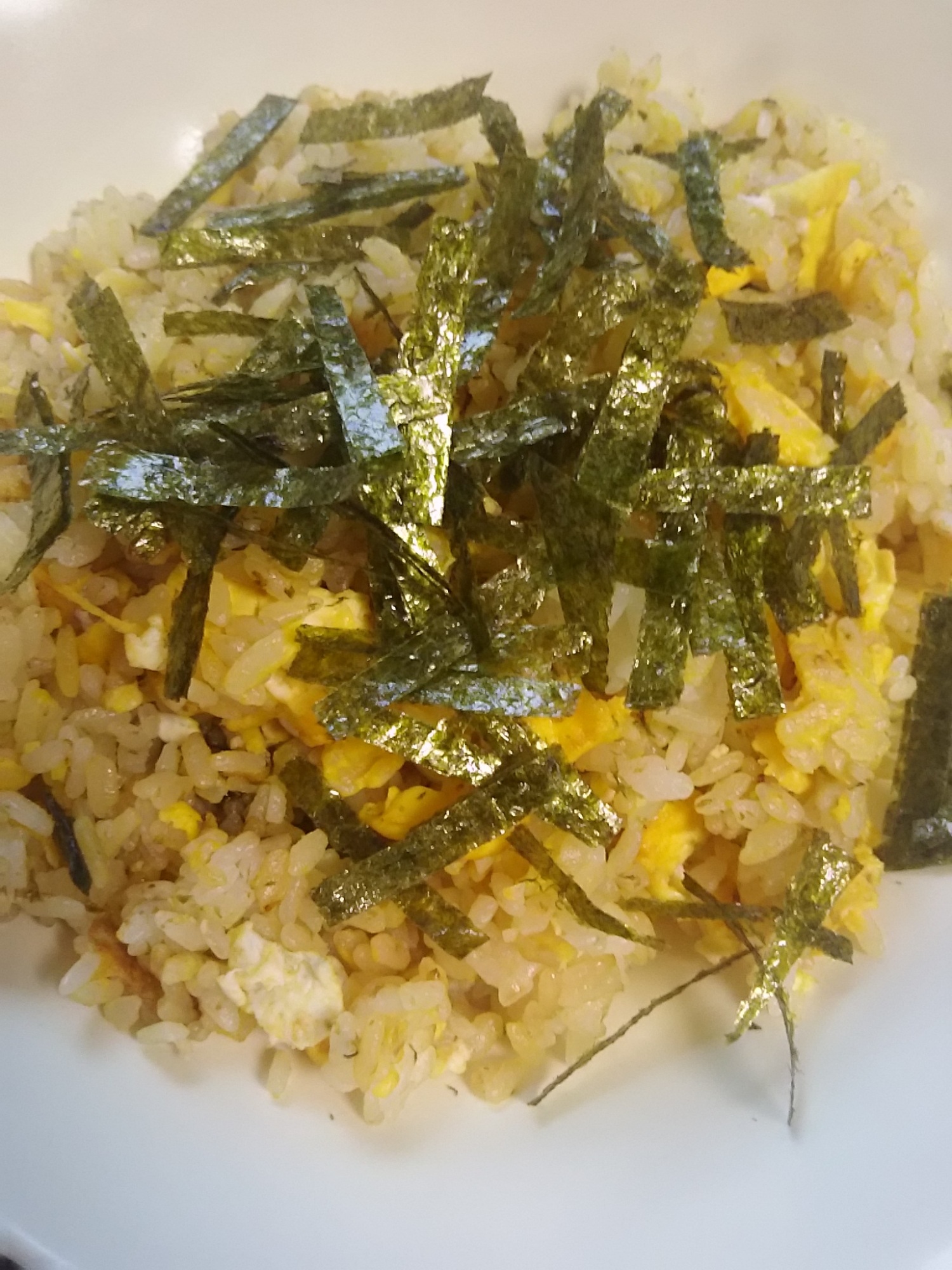 海苔づくし(^^)海苔の佃煮と味付のりのチャーハン