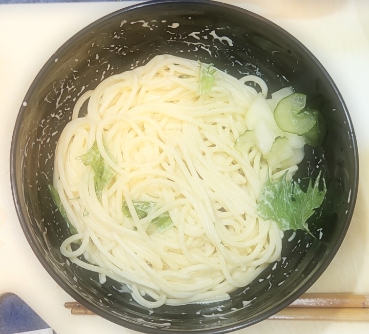 大葉とめんつゆのﾏﾖﾈｰｽﾞﾊﾟｽﾀ