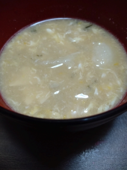 椎茸と玉ねぎと卵の味噌汁