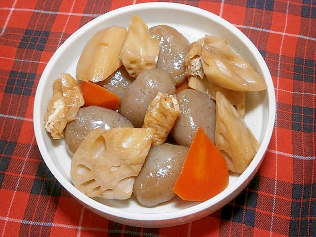 玉こんにゃく・れんこんの煮物