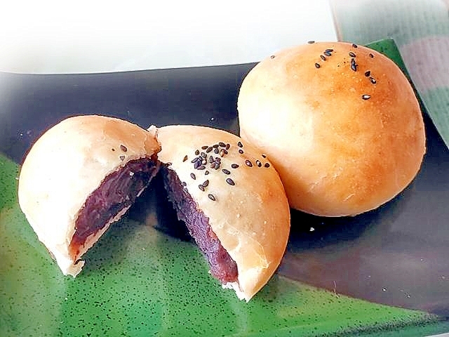 スタンドミキサーで時短！饅頭みたいなあんぱん♪