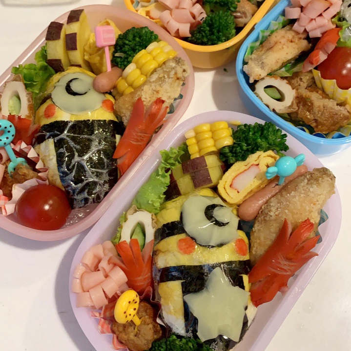 見た目が可愛い ミニオン弁当 レシピ 作り方 By Juuun 楽天レシピ