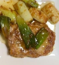 長ネギと鶏肉のニンニク醤油