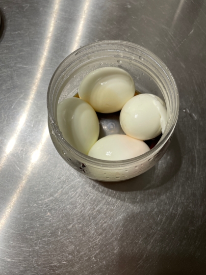 節約·時短のゆで卵で！塩味玉