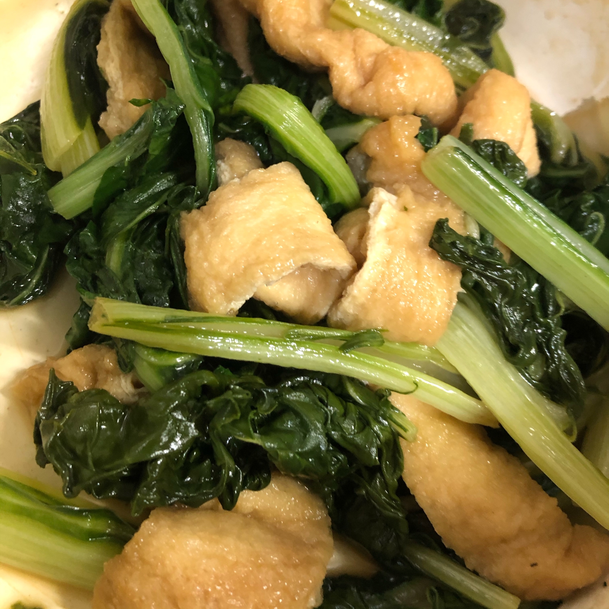 うまい菜と薄揚げの煮物 レシピ 作り方 By おざみ 楽天レシピ