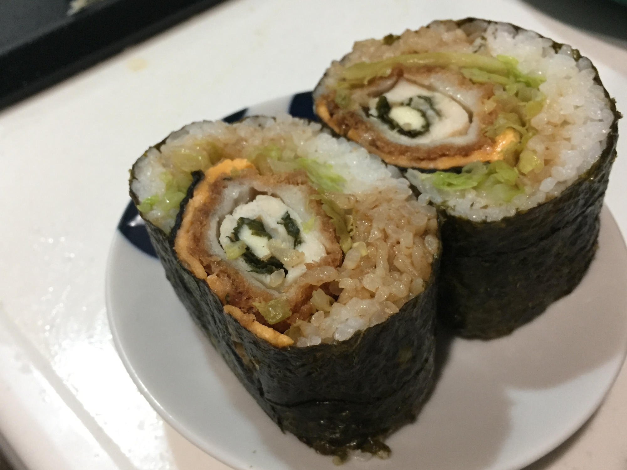 【ご飯レシピ】簡単美味しい♪チキンカツ巻き寿司♪