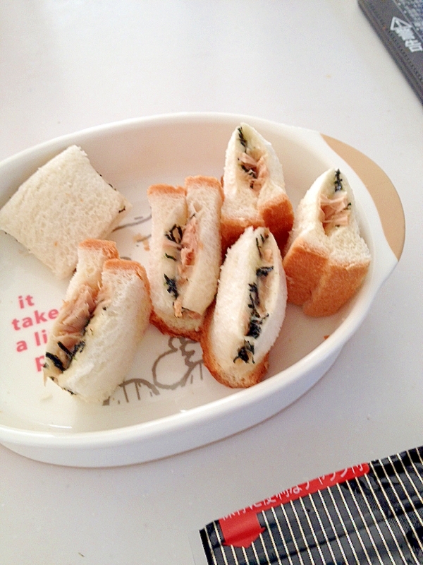 ツナと海苔のサンドイッチ 離乳食 レシピ 作り方 By とっこ 楽天レシピ
