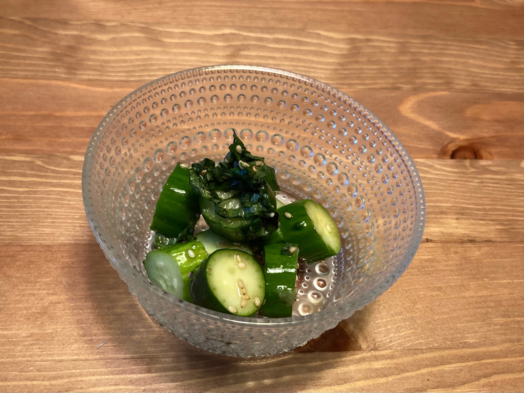 大葉ときゅうりのわさび浅漬け レシピ 作り方 By めいてぃ 楽天レシピ