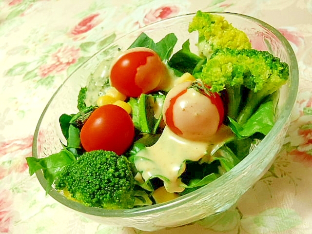 ほうれん草とトマトとブロッコリーのチーズサラダ レシピ 作り方 By 小太郎1212 楽天レシピ