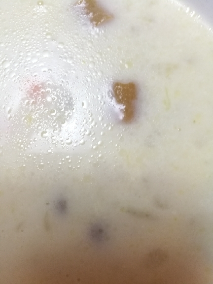 体ぽかぽか♫ウインナーと白菜のミルクスープ