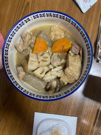 生姜が香る*♡鶏肉と根菜の煮物