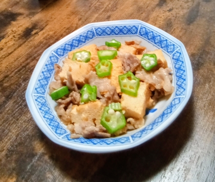 ★豚肉★厚揚げのオイスター炒め