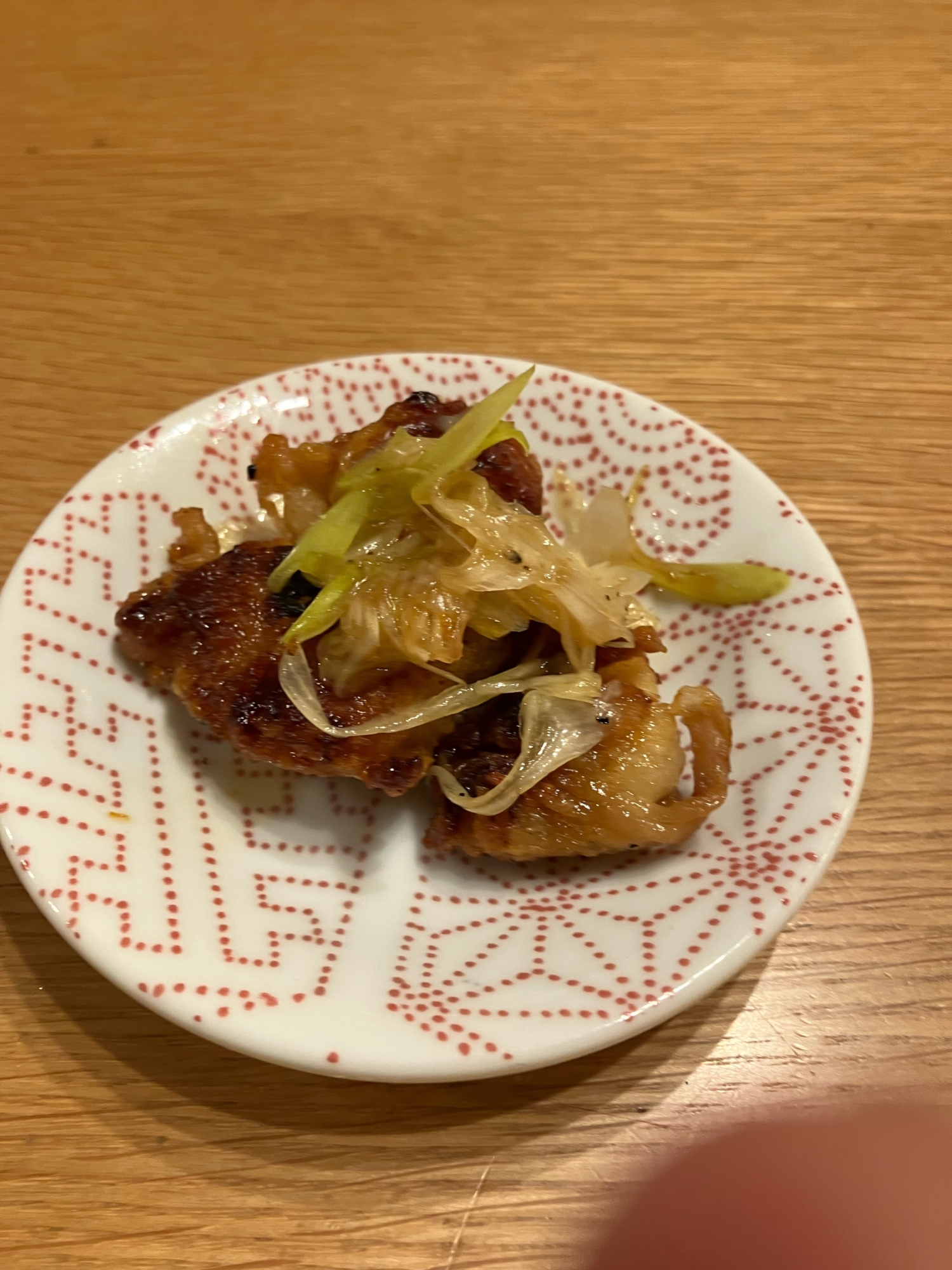 ネギぽん鶏皮