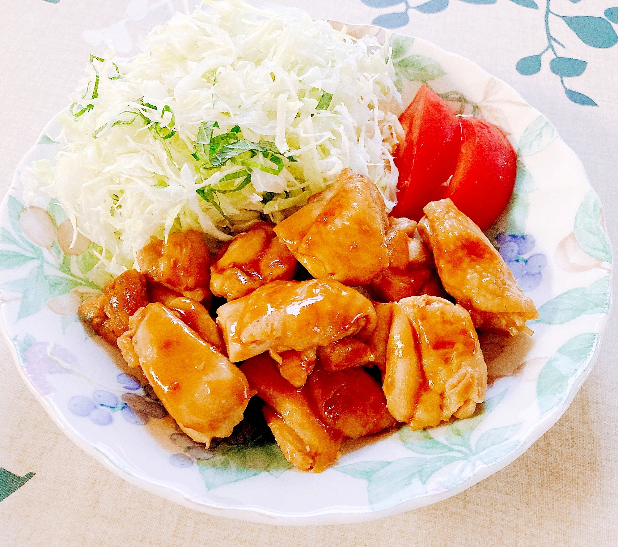 鶏モモ肉の焼肉のたれ炒め