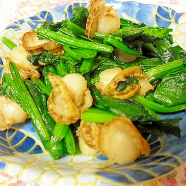 ほうれん草とベビーホタテのバター炒め レシピ 作り方 By ミスチバス 楽天レシピ ほうれん草とベビーホタテのバター炒め レシピ 作り方 By ミスチバス 楽天レシピ