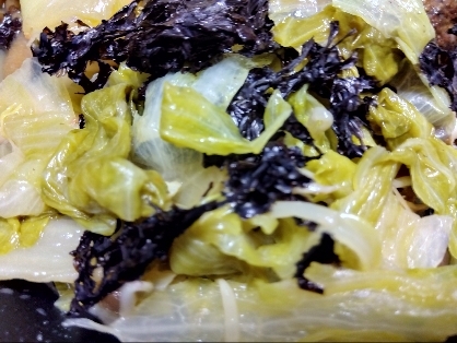 包丁不要♡超特急レシピ♡レタスのうま塩海苔サラダ