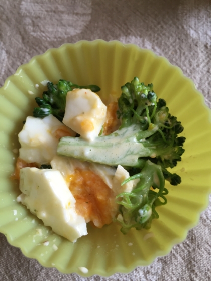 ブロッコリーと卵のヨーグルトサラダ