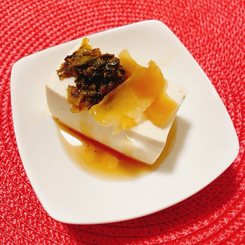 お漬物ごま油冷奴ෆ˚*