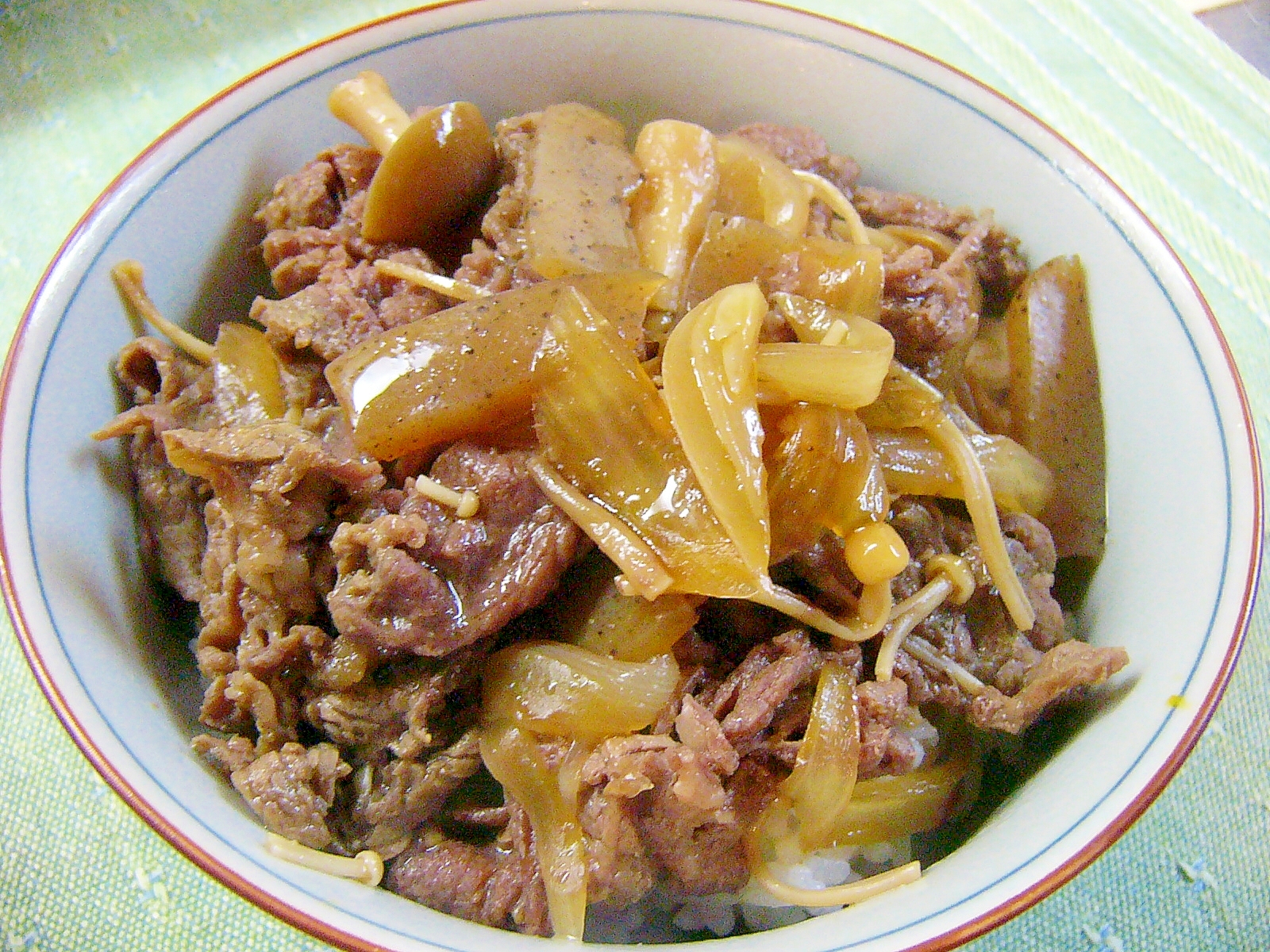 サッと作って！　サッと食べよう！　牛丼！！