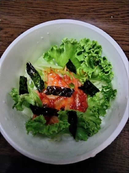 レタスのキムチ和え