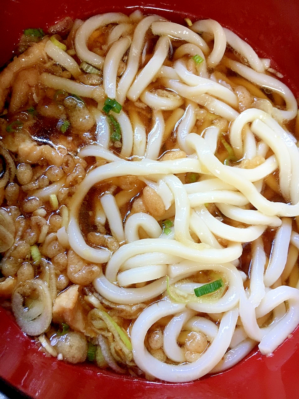 カリカリ鶏皮の冷やしうどん