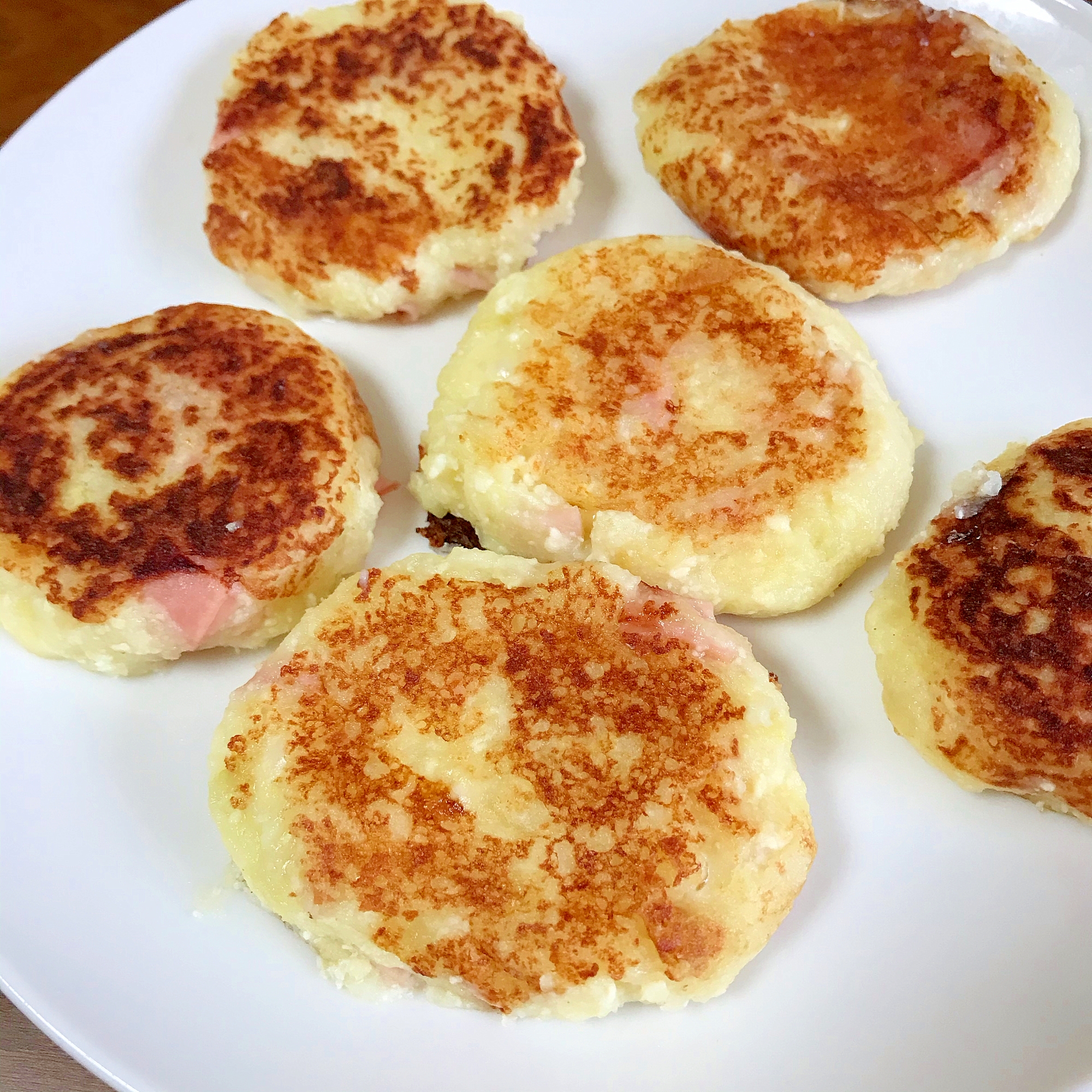 豆腐じゃがチーズ餅～ハム入り