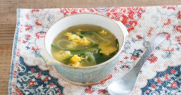 【副菜】ニラと卵の中華スープ