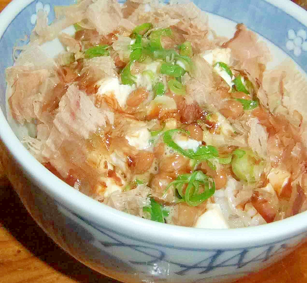 お豆腐と鰹節の納豆ごはん レシピ 作り方 By ｃａｃｈｅｃａｃｈｅ 楽天レシピ
