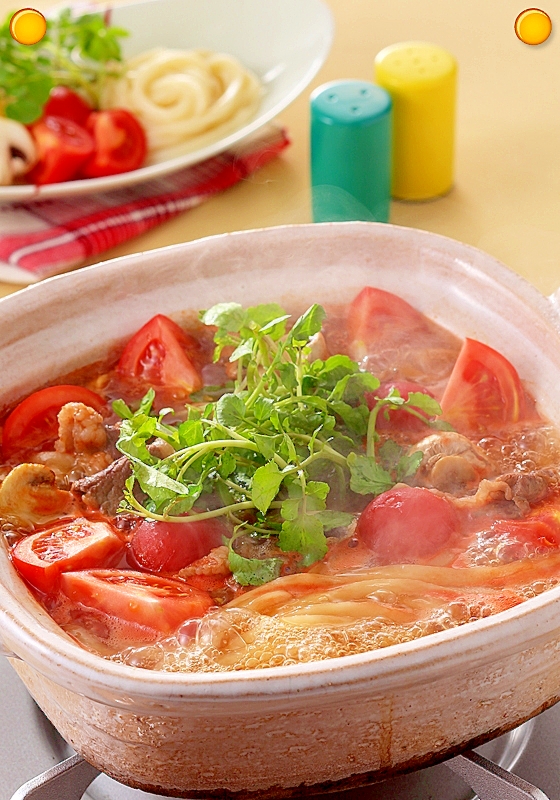 牛肉トマト鍋うどん