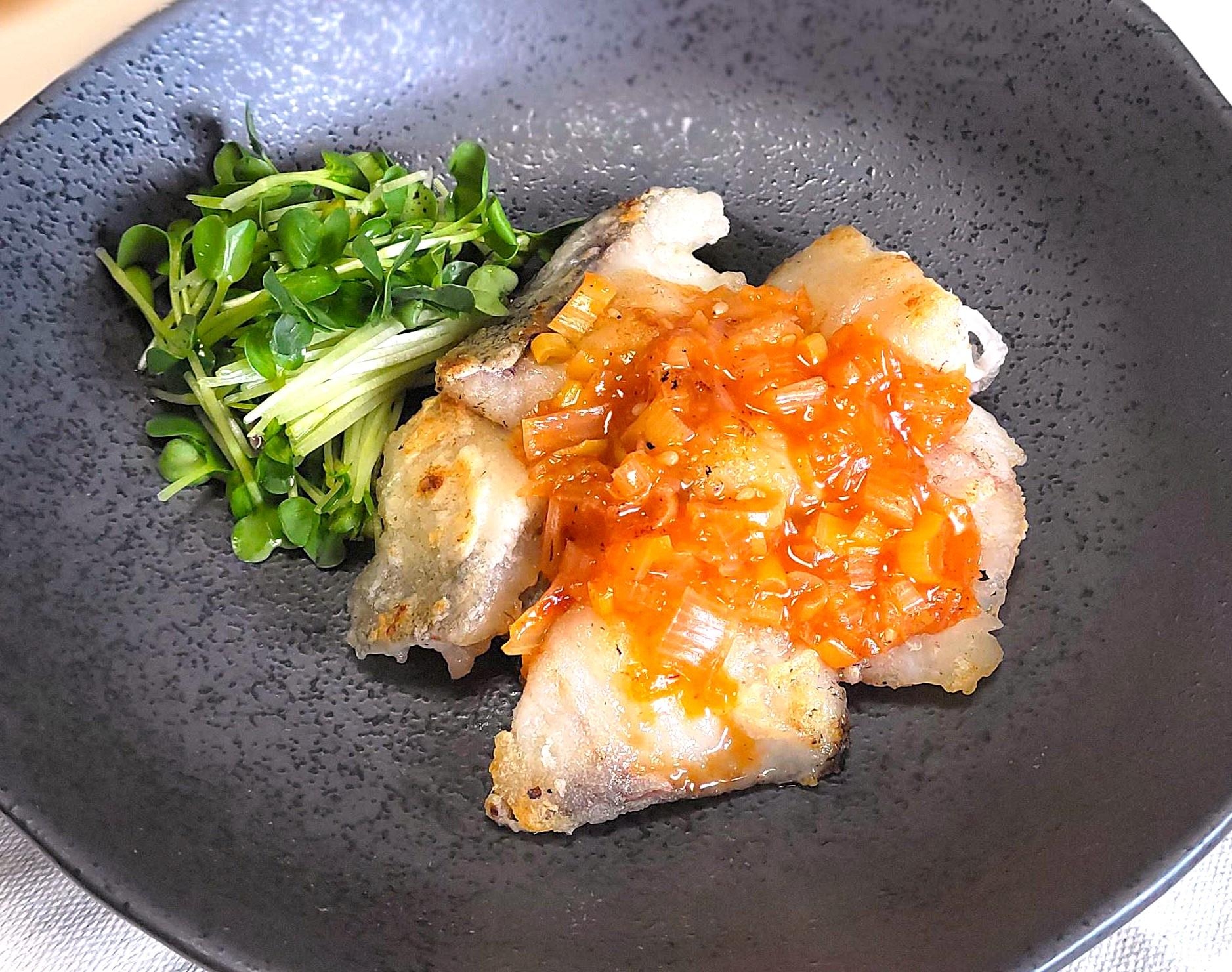 【減塩】お魚のチリソース風