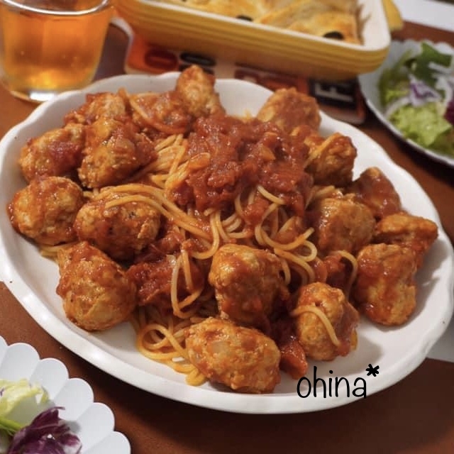 ジブリ飯 肉団子パスタ レシピ 作り方 By おひなママ 楽天レシピ