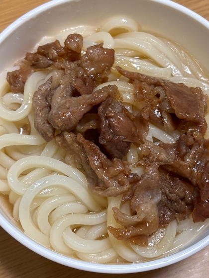 ボリューム満点！カンタン 肉うどん