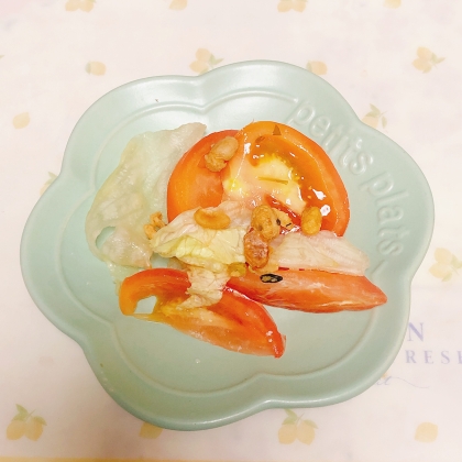 天かす入りレタスサラダ